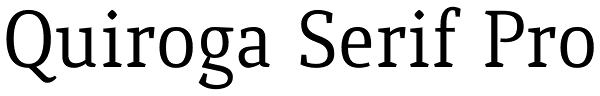 Quiroga Serif Pro