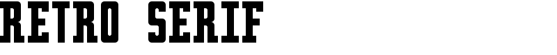 Retro serif