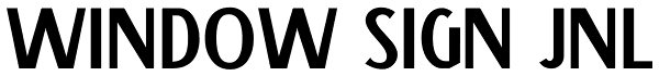 Window Sign JNL