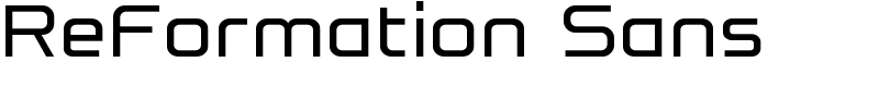 ReFormation Sans