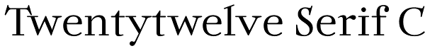 Twentytwelve Serif C
