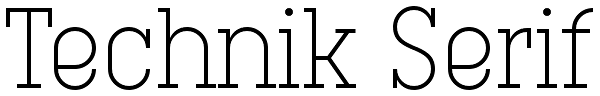 Technik Serif
