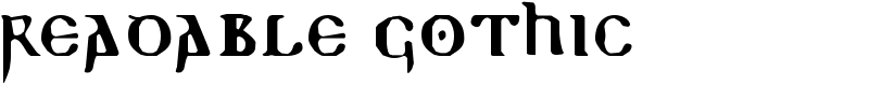 Readable Gothic