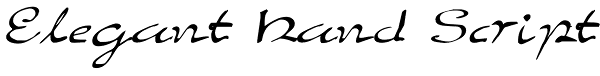 Elegant Hand Script