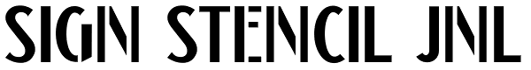 Sign Stencil JNL