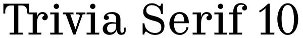 Trivia Serif 10
