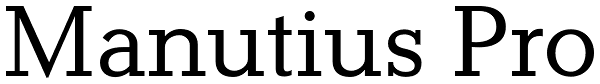 Manutius Pro