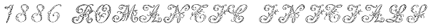 1886 Romantic Initials
