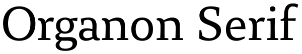 Organon Serif
