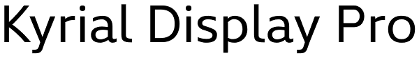 Kyrial Display Pro