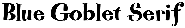 Blue Goblet Serif