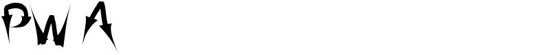 PW Arrow font