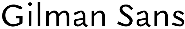 Gilman Sans
