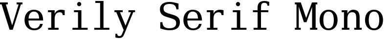 Verily Serif Mono