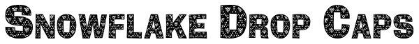 Snowflake Drop Caps