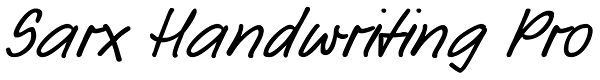 Sarx Handwriting Pro