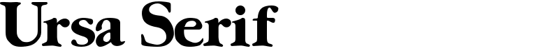 Ursa Serif