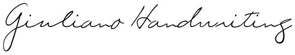 Giuliano Handwriting