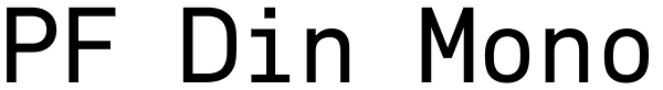 PF Din Mono