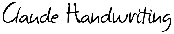 Claude Handwriting