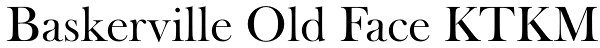 Baskerville Old Face KTKM