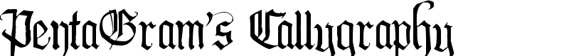 PentaGram's Callygraphy