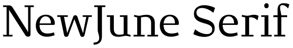 NewJune Serif