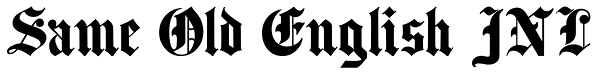 Same Old English JNL