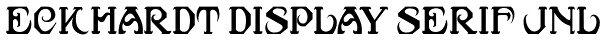 Eckhardt Display Serif JNL