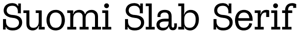 Suomi Slab Serif