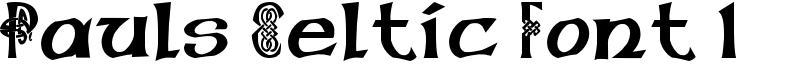 Pauls Celtic Font 1