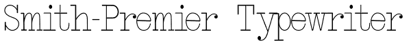 Smith-Premier Typewriter