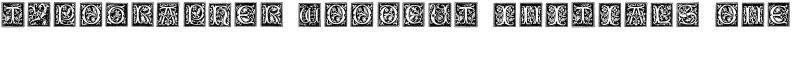 Typographer Woodcut Initials One