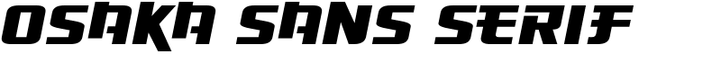 Osaka Sans Serif