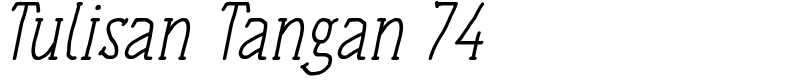 Tulisan Tangan 74