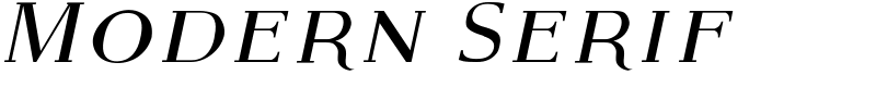 Modern Serif