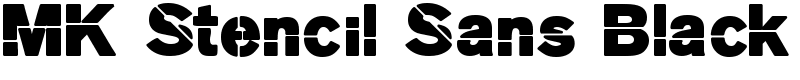 MK Stencil Sans Black