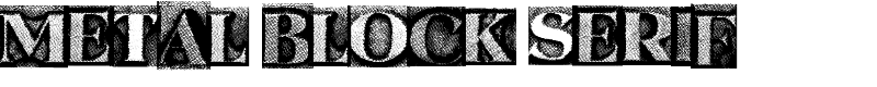 Metal Block Serif