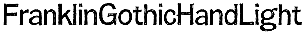 FranklinGothicHandLight