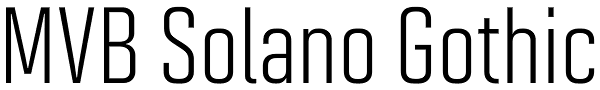 MVB Solano Gothic