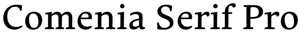 Comenia Serif Pro