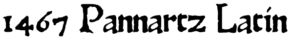 1467 Pannartz Latin