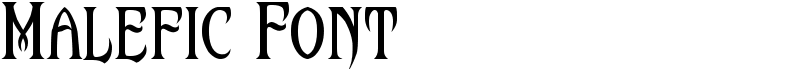 Malefic Font