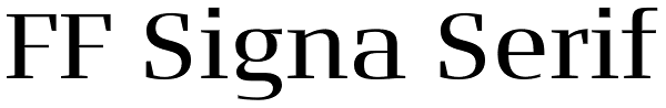 FF Signa Serif