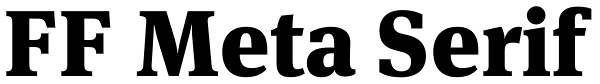 FF Meta Serif
