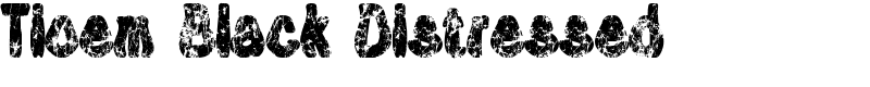 Tioem Black Distressed
