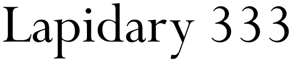 Lapidary 333