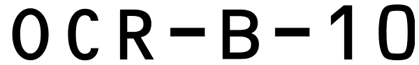 OCR-B-10