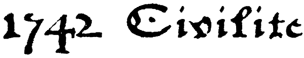 1742 Civilite
