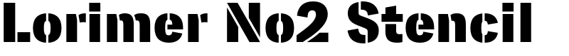 Lorimer No2 Stencil